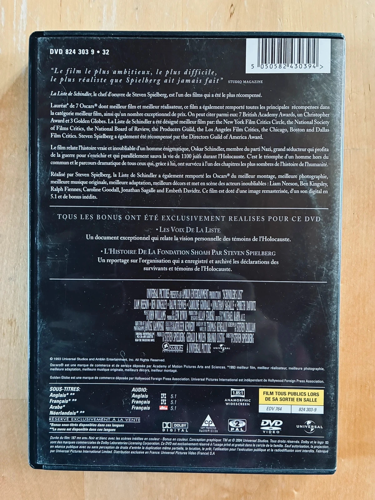 DVD A Lista de Schindler de Steven Spielberg edição colecionador. – photo 3